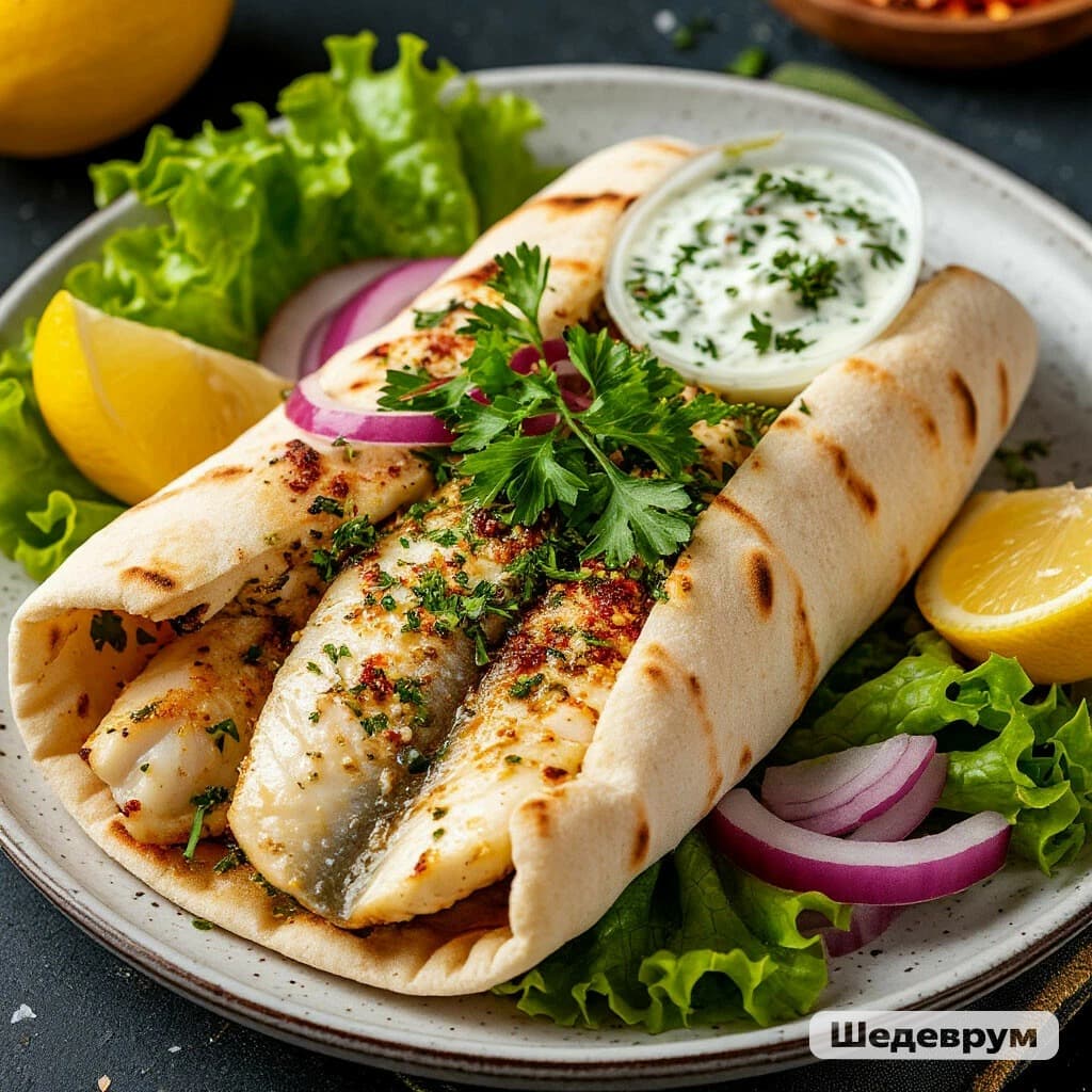 Рыба в лаваше по-турецки