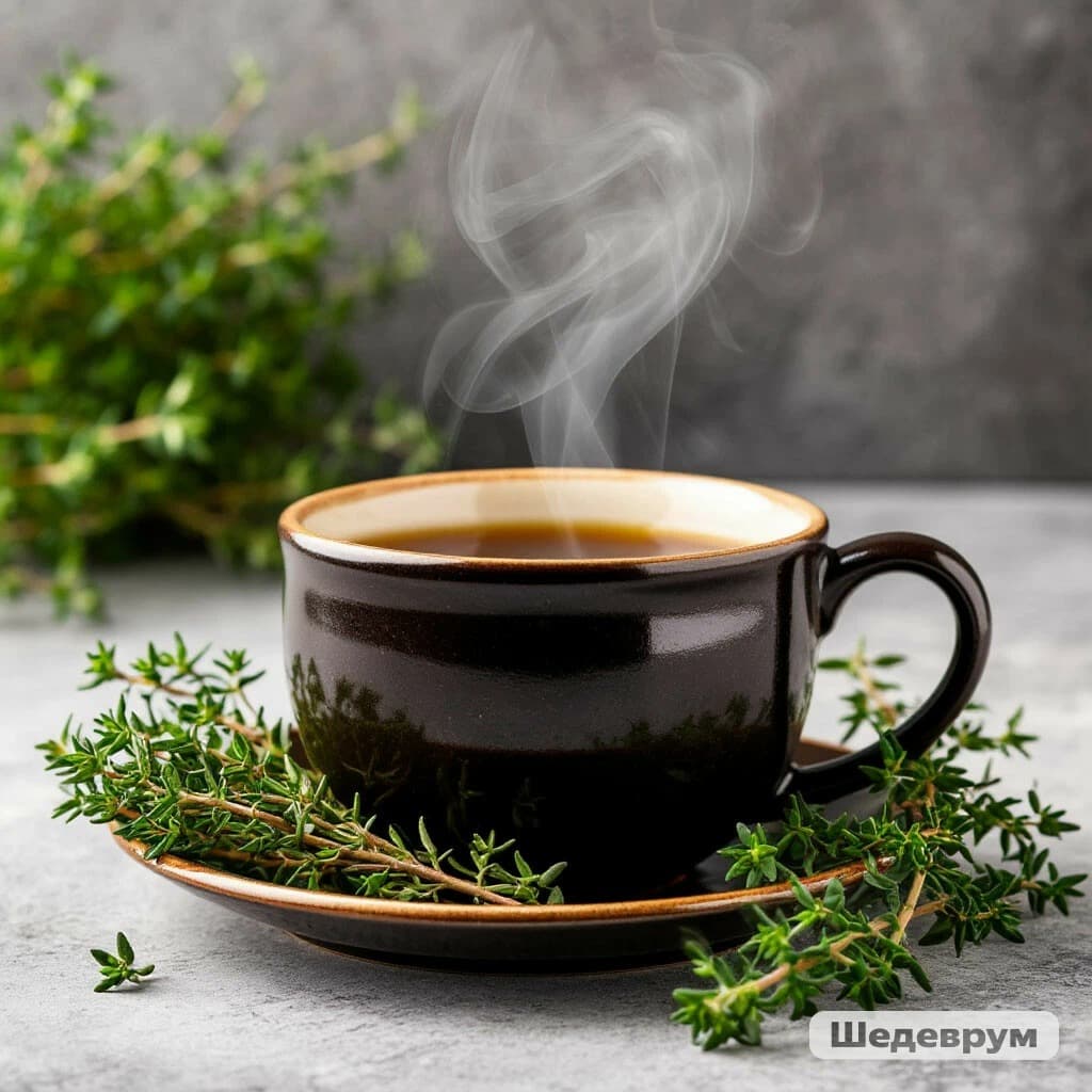Чай черный с чабрецом