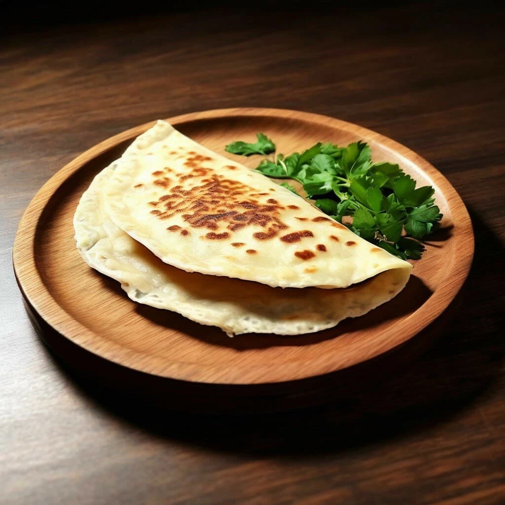 Кутаб с сыром и зеленью