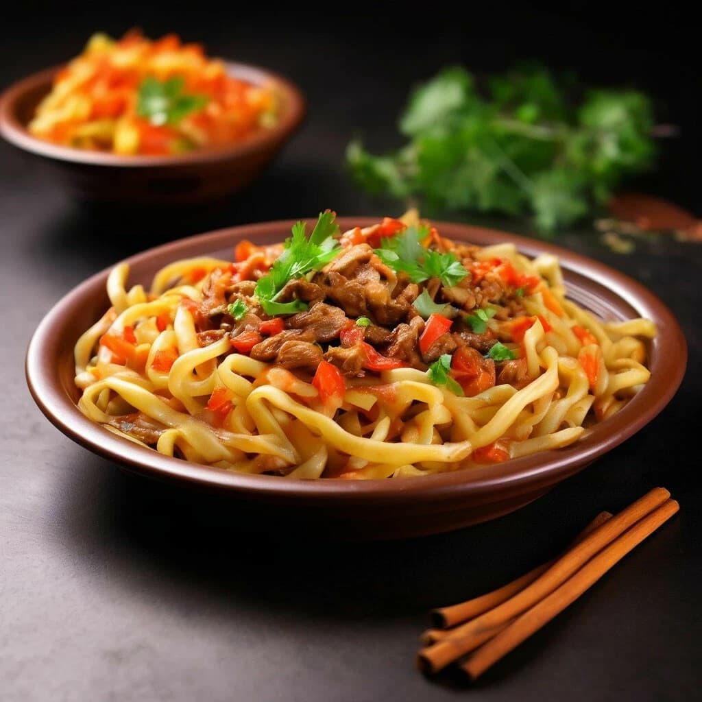 Жареный лагман